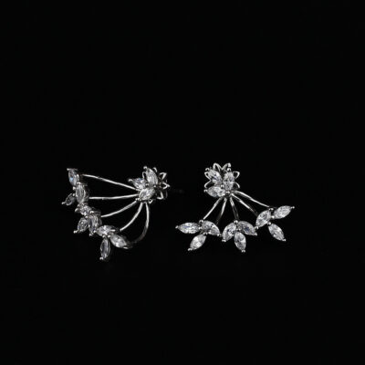 Cubic Zirconia & Sterling Silver Earrings