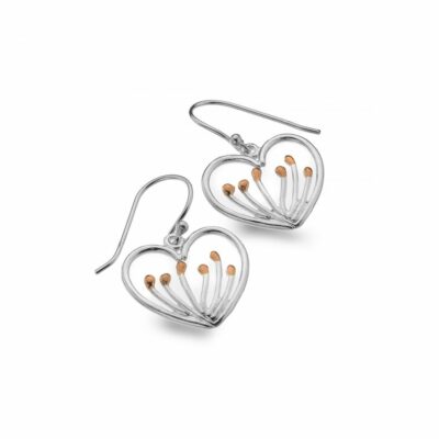 Handmade Sterling Silver Agapanthus Earrings