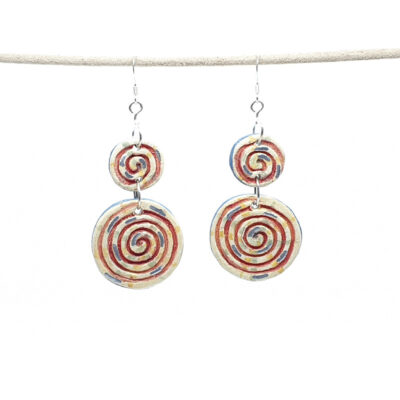 Ceramic Earrings made by Julie Wright