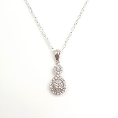 Clear Cubic Zirconia necklace