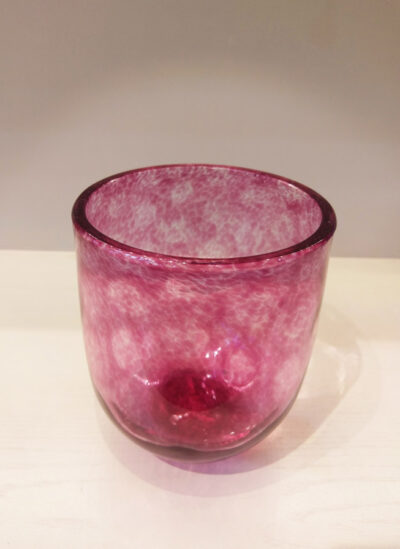 Transparent Violet Glass Vase